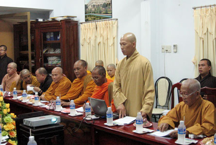 Họp báo cáo kế hoạch tổ chức Hội thảo & tập huấn Hoằng pháp năm 2010