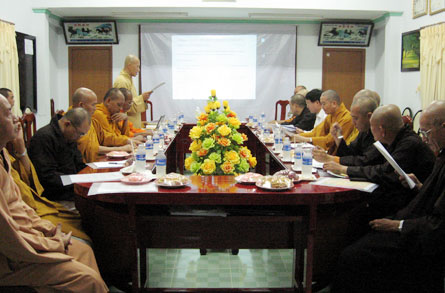 Họp báo cáo kế hoạch tổ chức Hội thảo & tập huấn Hoằng pháp năm 2010